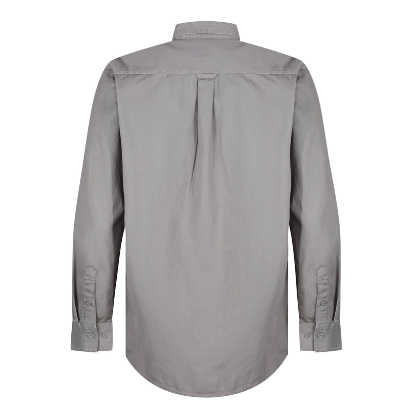 TL London Mens Cotton Button Down Shirt Long Sleeve Smart Casual Work Formal Top - QHA UK