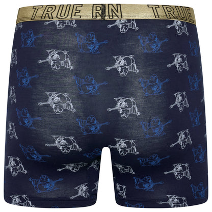 True Religion Men's Fly Front Boxer Briefs Cotton Stretch Pack of 4 S–XL