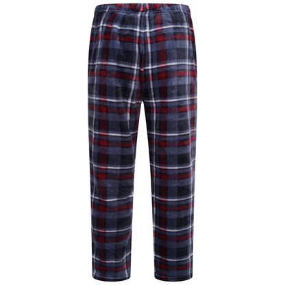 Mens Plush Fleece Lounge Set Pyjama Tracksuit Soft Warm Loungewear - QHA UK