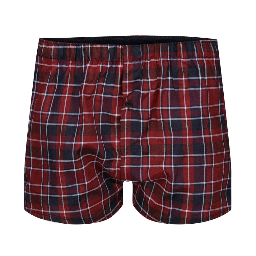Payden Mens 3 Pack Check Boxer Shorts Cotton Rich Underwear S-2XL - QHA UK