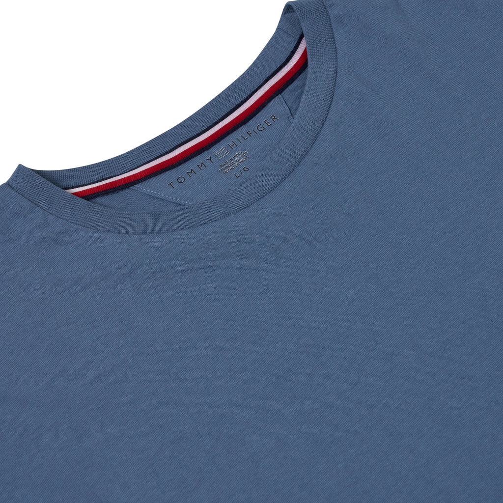 Tommy Hilfiger Mens Embroidered Logo Cotton Crew Neck T-Shirt S-2XL - QHA UK