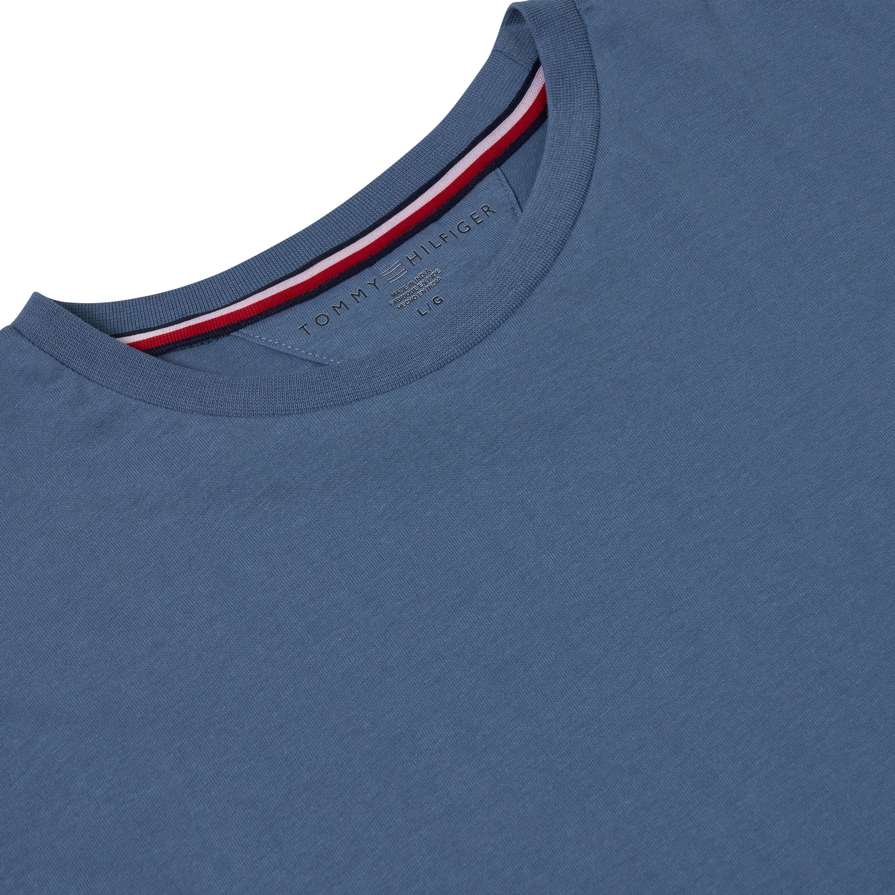 Tommy Hilfiger Mens Embroidered Logo Cotton Crew Neck T-Shirt S-2XL - QHA UK