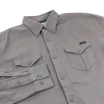 TL London Mens Cotton Button Down Shirt Long Sleeve Smart Casual Work Formal Top - QHA UK