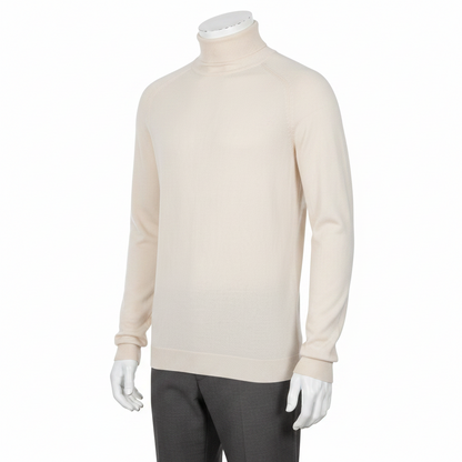 City Comfort Men's Roll Neck Jumper Soft Knit Viscose Sweater M–2XL