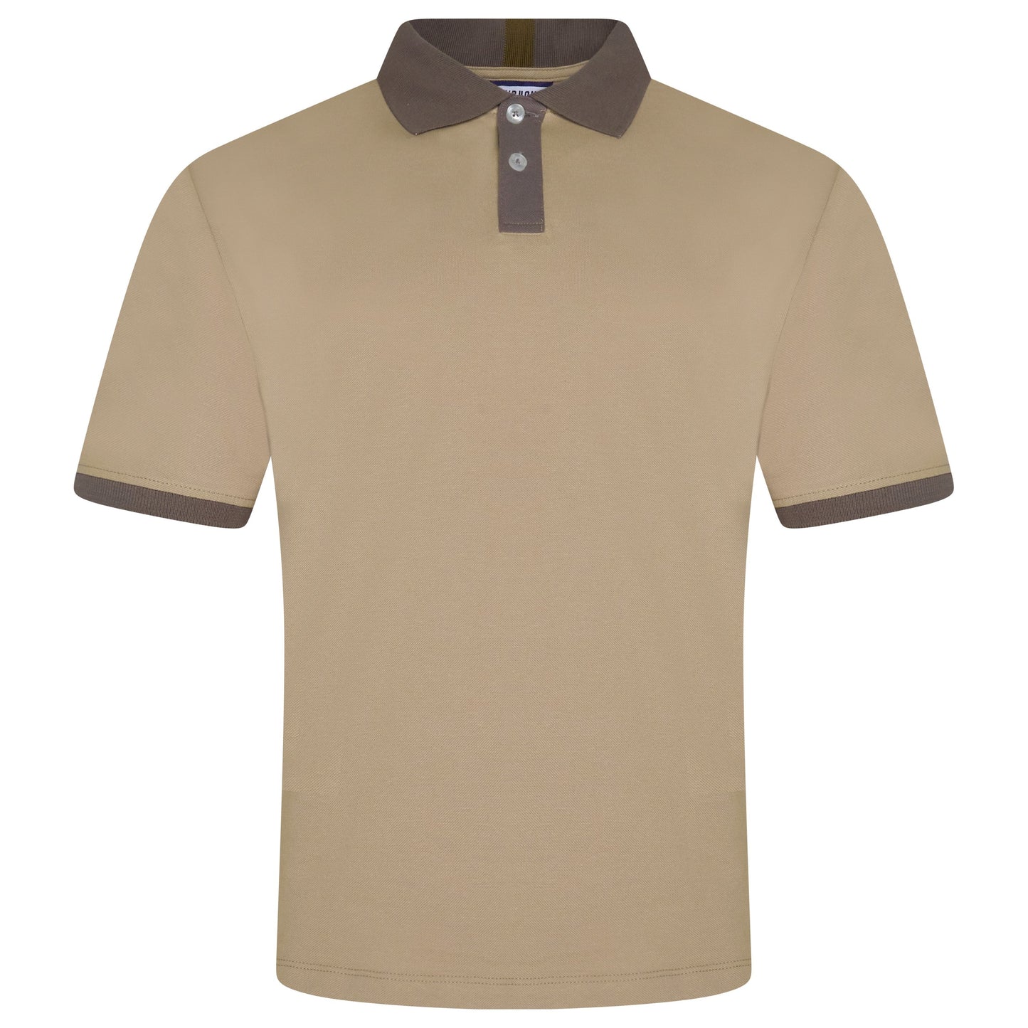 Mens Cotton Polo Shirt Contrast Collar Pique Casual T-Shirt S-2XL UK - QHA UK