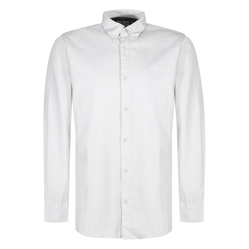 TL London Mens 100% Cotton Shirt Long Sleeve Button Down Smart Casual Regular Fit