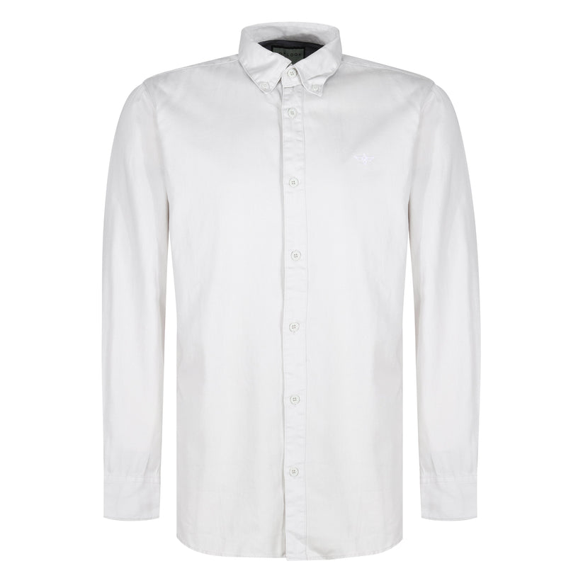 TL London Mens 100% Cotton Shirt Long Sleeve Button Down Smart Casual Regular Fit - QHA UK