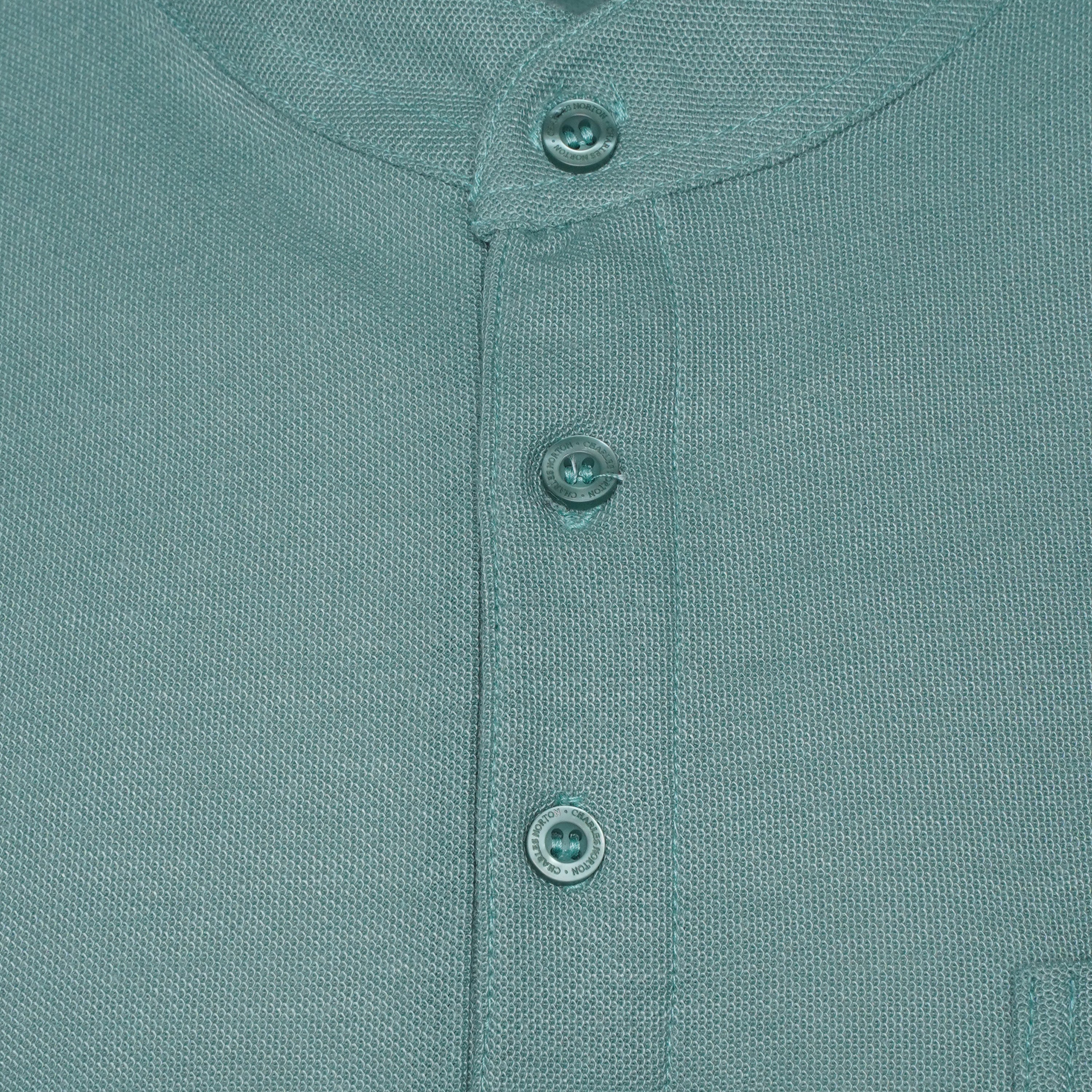 Charles Norton Grandad Collar Polo Shirt
