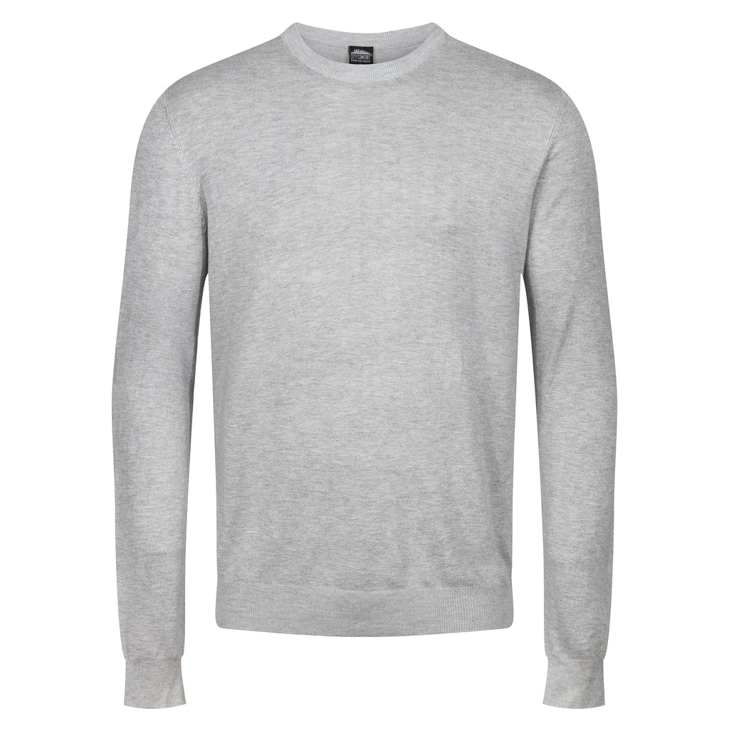 Mens Crew Neck Jumper Lightweight Knit Pullover Soft Casual Sweater - QHA UK