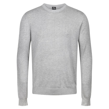 Mens Crew Neck Jumper Lightweight Knit Pullover Soft Casual Sweater - QHA UK