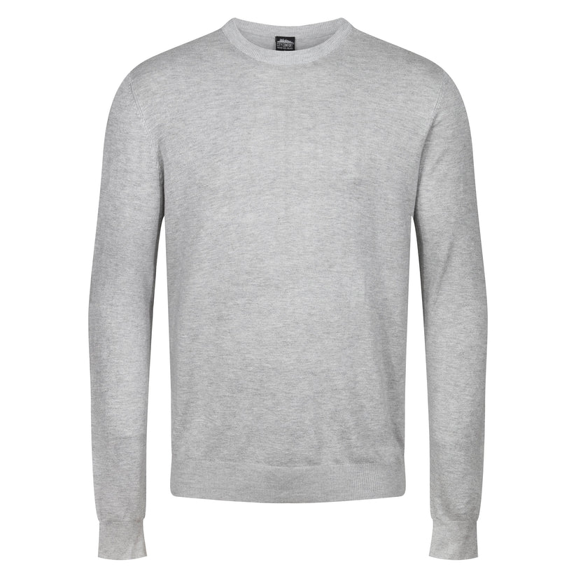 Mens Crew Neck Jumper Lightweight Knit Pullover Soft Casual Sweater - QHA UK