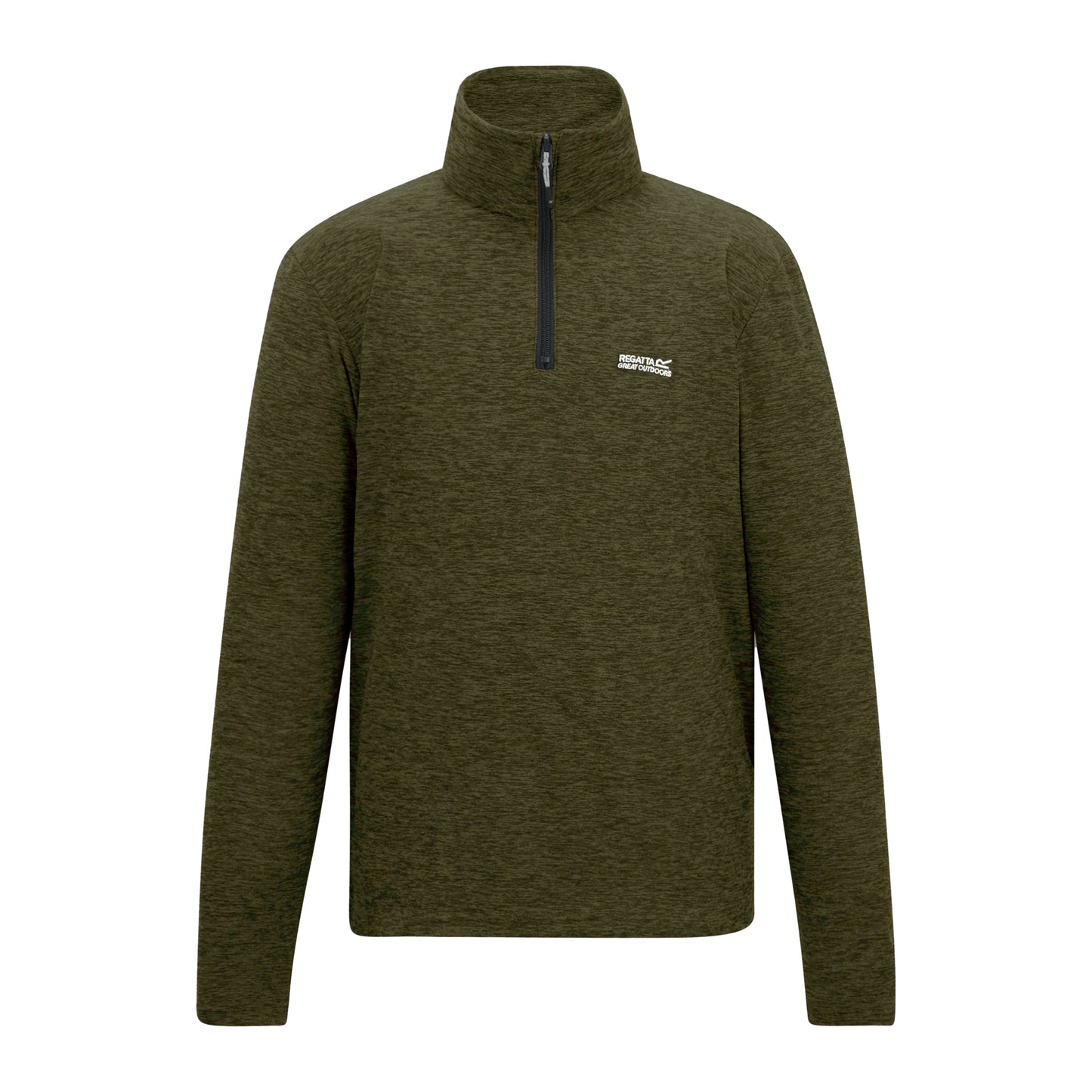 Regatta Thompson Marl Mens Quarter Zip Fleece Sweatshirt Pullover Top - QHA UK