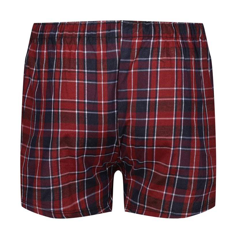 Payden Mens 3 Pack Check Boxer Shorts Cotton Rich Underwear S-2XL - QHA UK