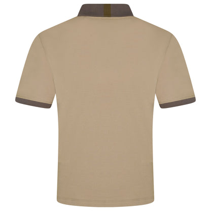Mens Cotton Polo Shirt Contrast Collar Pique Casual T-Shirt S-2XL UK - QHA UK