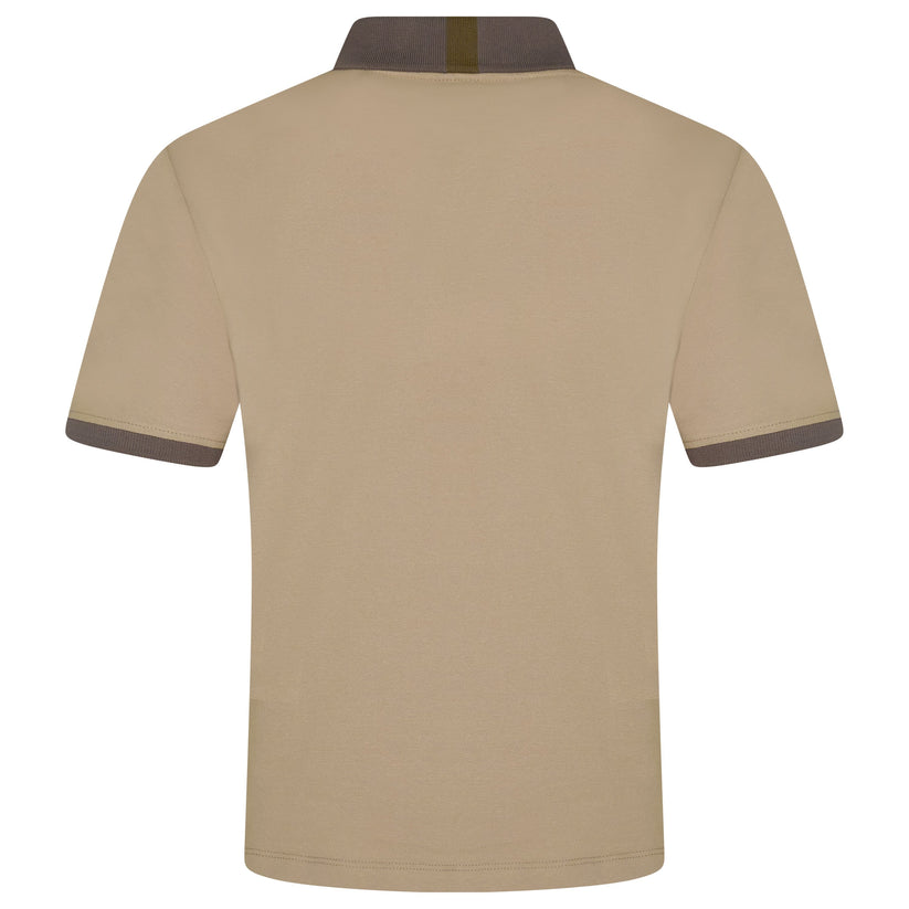 Mens Cotton Polo Shirt Contrast Collar Pique Casual T-Shirt S-2XL UK - QHA UK