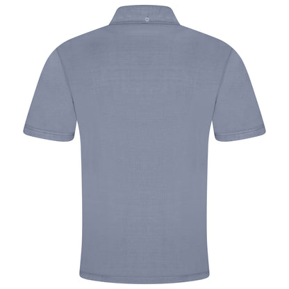 Evryone Mens Cotton Pique Polo Shirt Button Collar Short Sleeve Casual Top - QHA UK