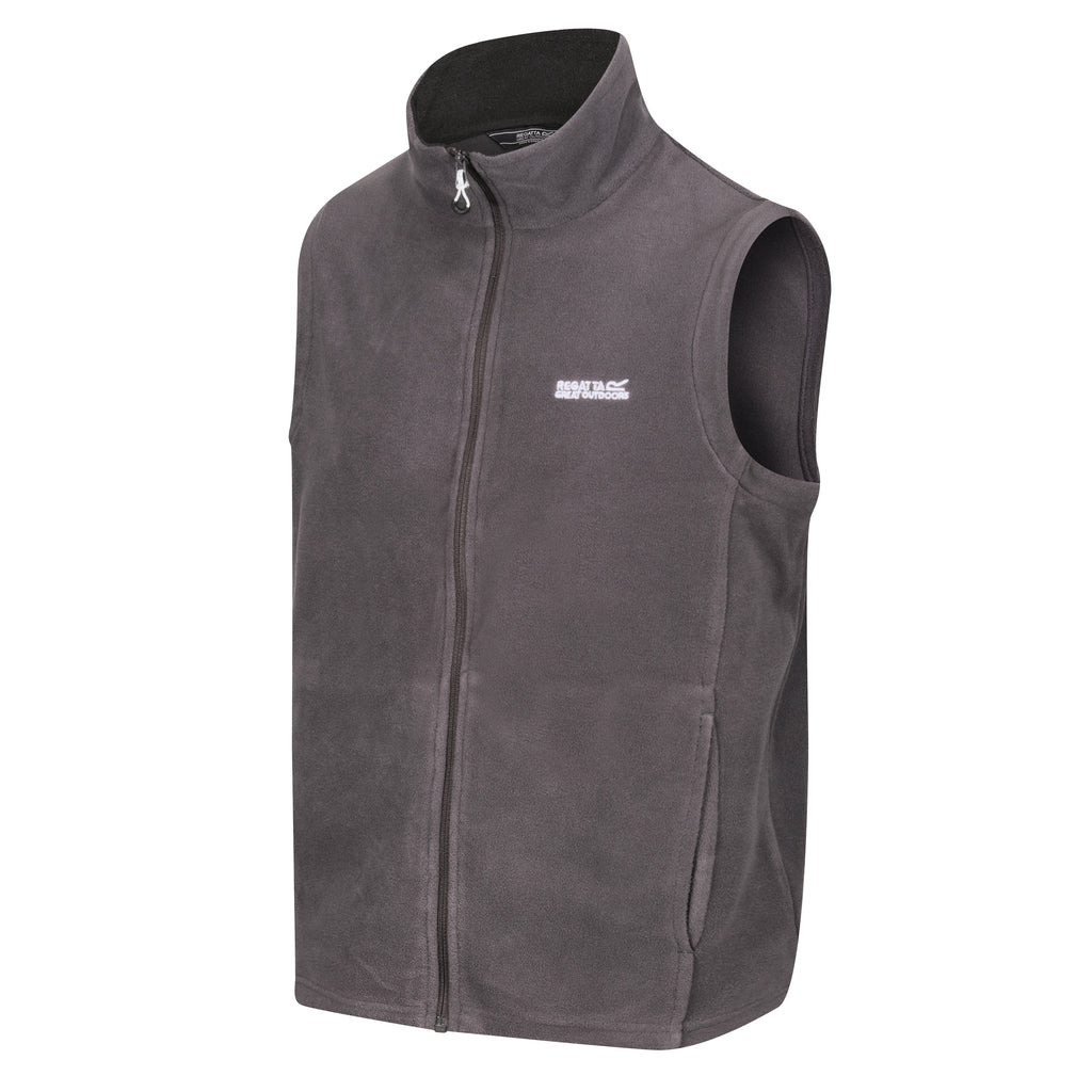 Regatta Tobias Fleece Gilet Mens Full Zip Bodywarmer Lightweight Vest - QHA UK