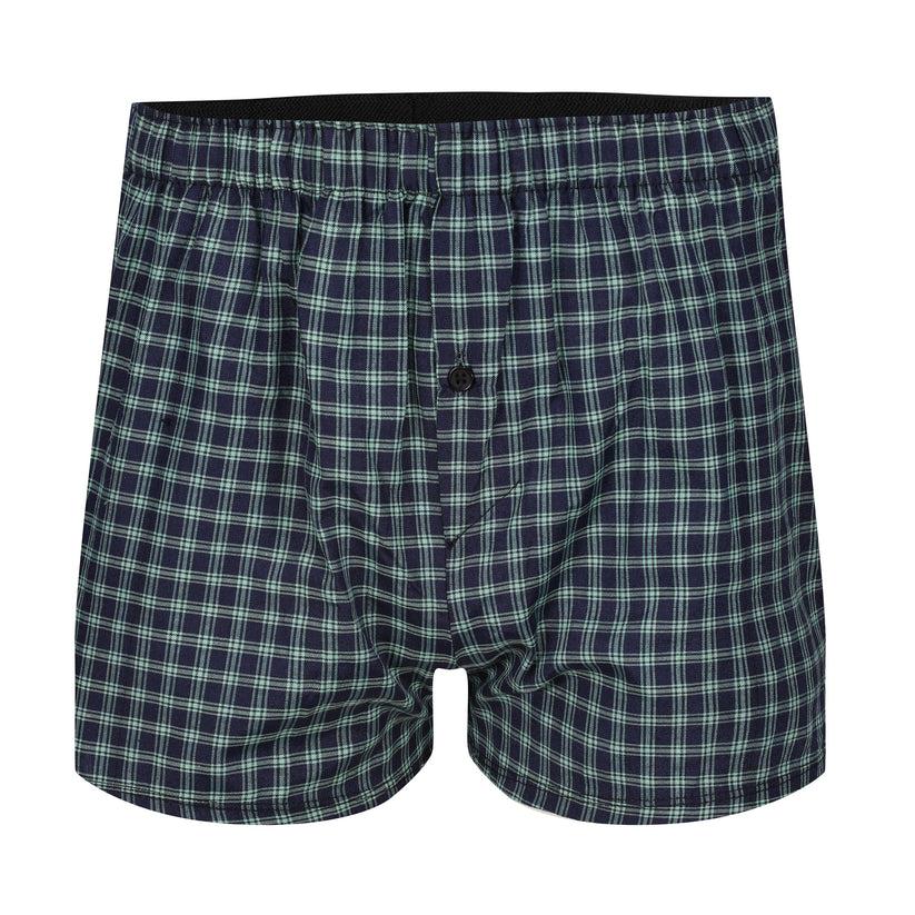 Payden Mens 3 Pack Check Boxer Shorts Cotton Rich Underwear S-2XL - QHA UK