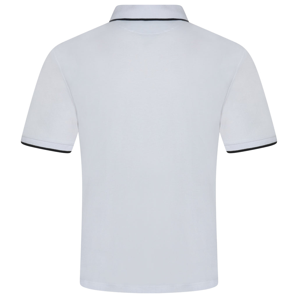 Evryone Contrast Diagonal Stripe Polo Shirt