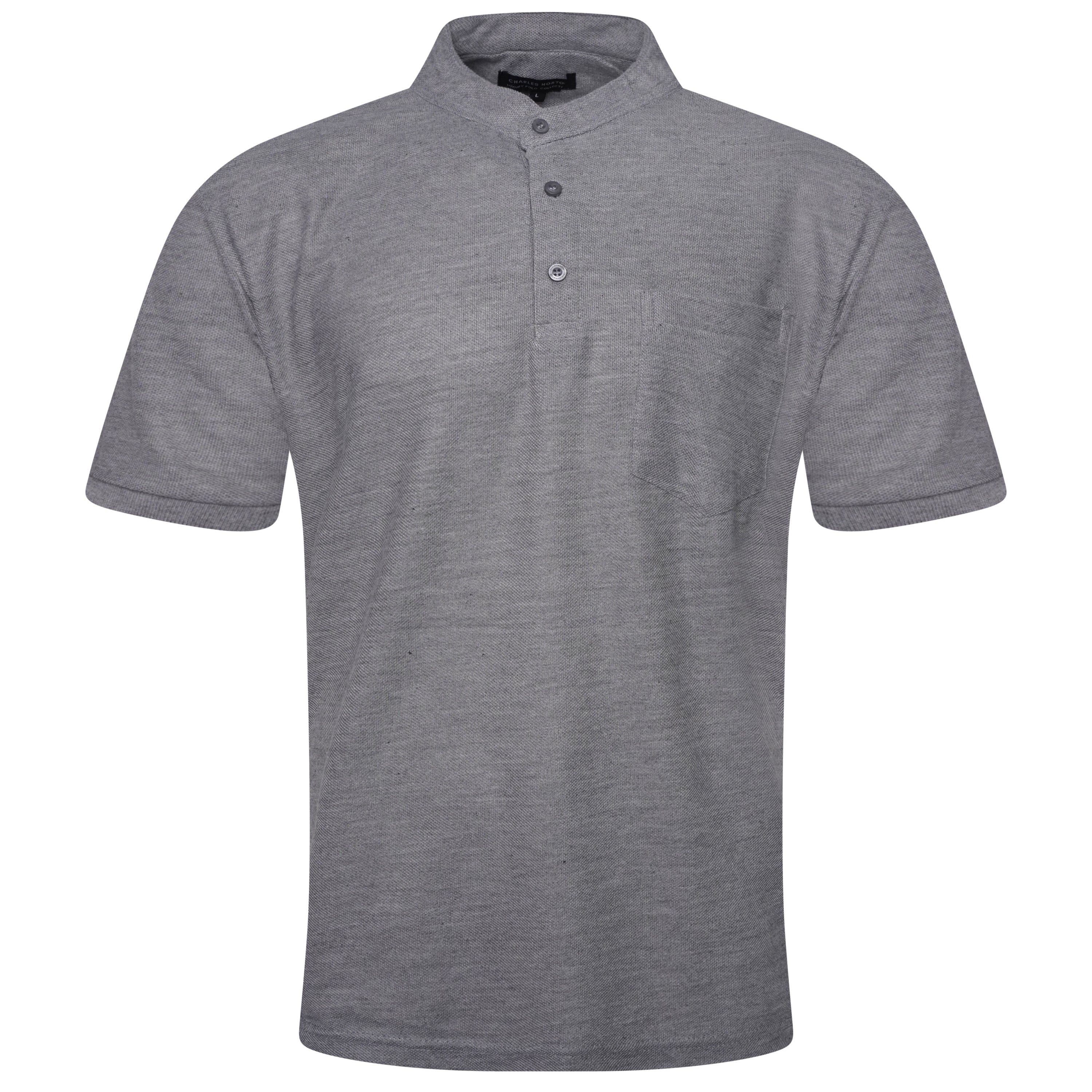 Charles Norton Grandad Collar Polo Shirt