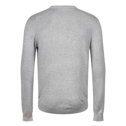 Mens Crew Neck Jumper Lightweight Knit Pullover Soft Casual Sweater - QHA UK