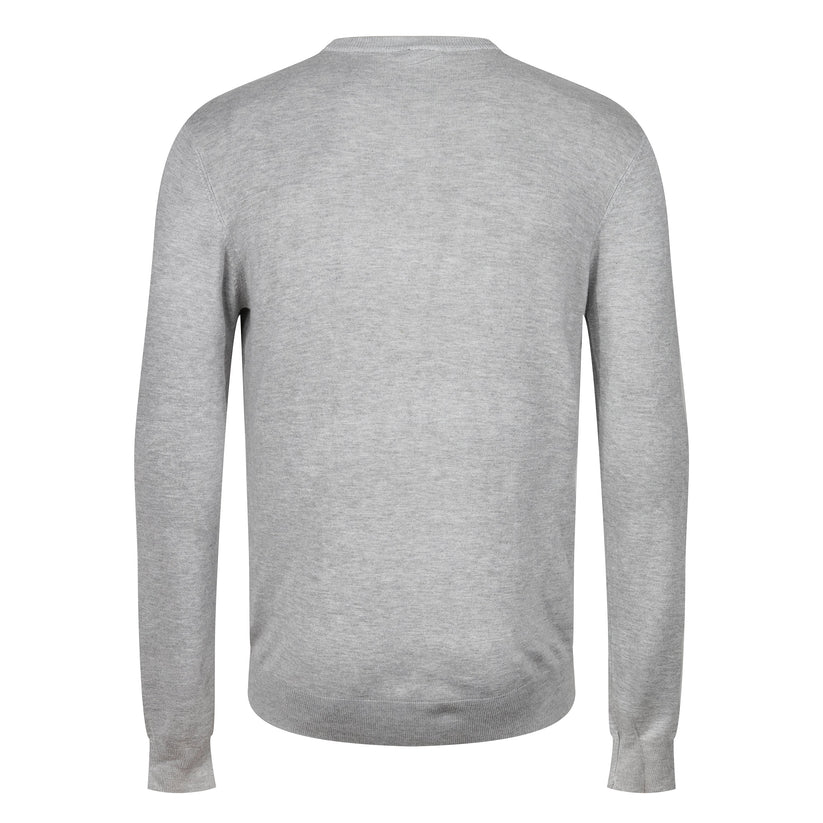 Mens Crew Neck Jumper Lightweight Knit Pullover Soft Casual Sweater - QHA UK