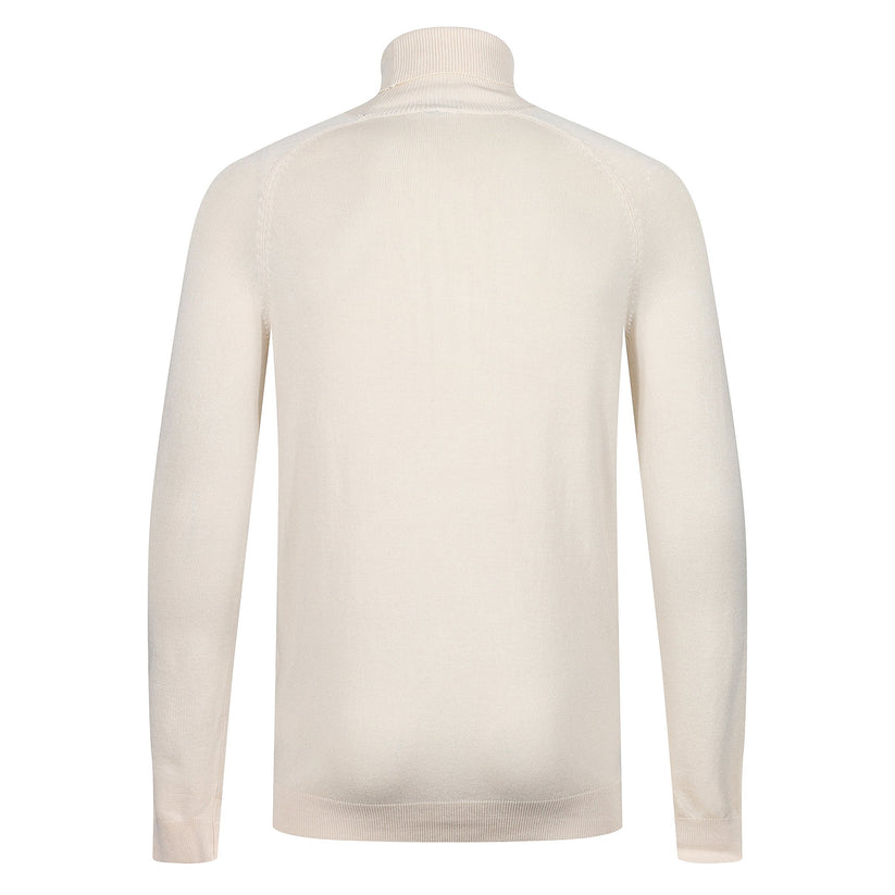 City Comfort Mens Turtle Roll Neck Jumper Lightweight Knit Sweater Casual Top - QHA UK