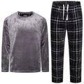 Mens Plush Fleece Lounge Set Pyjama Tracksuit Soft Warm Loungewear