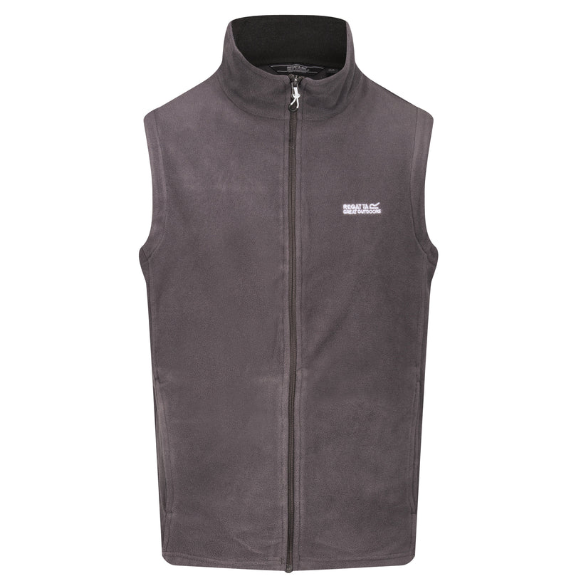 Regatta Tobias Fleece Gilet Mens Full Zip Bodywarmer Lightweight Vest - QHA UK
