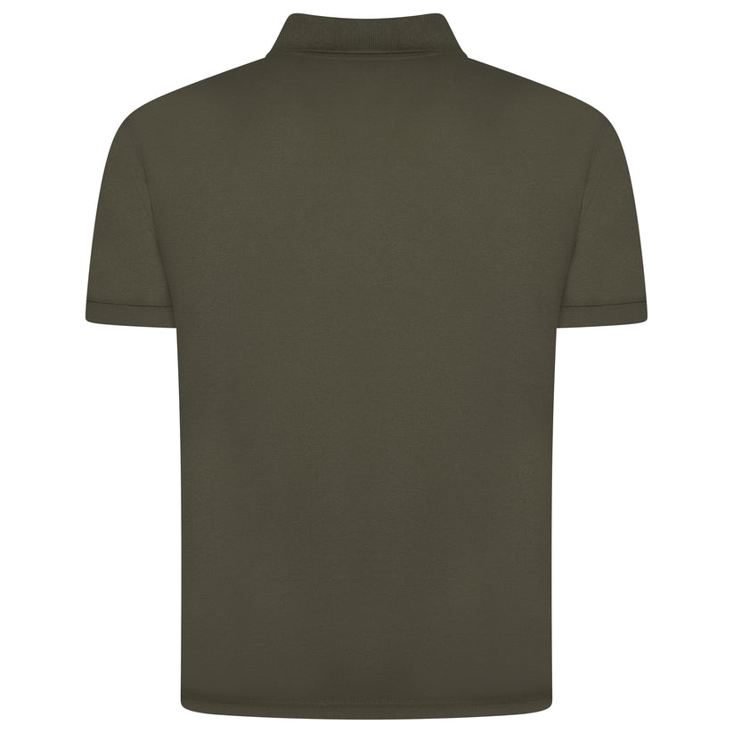 Mens 100% Cotton Polo Shirt Short Sleeve Pique Casual Work Top - QHA UK