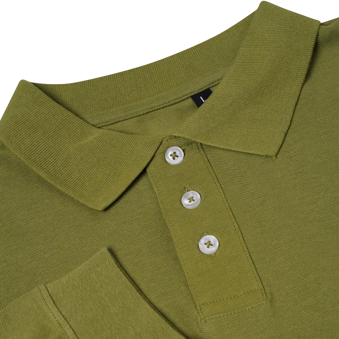Everett Wales Mens Cotton Pique Long Sleeve Polo Shirt Casual Regular Fit - QHA UK
