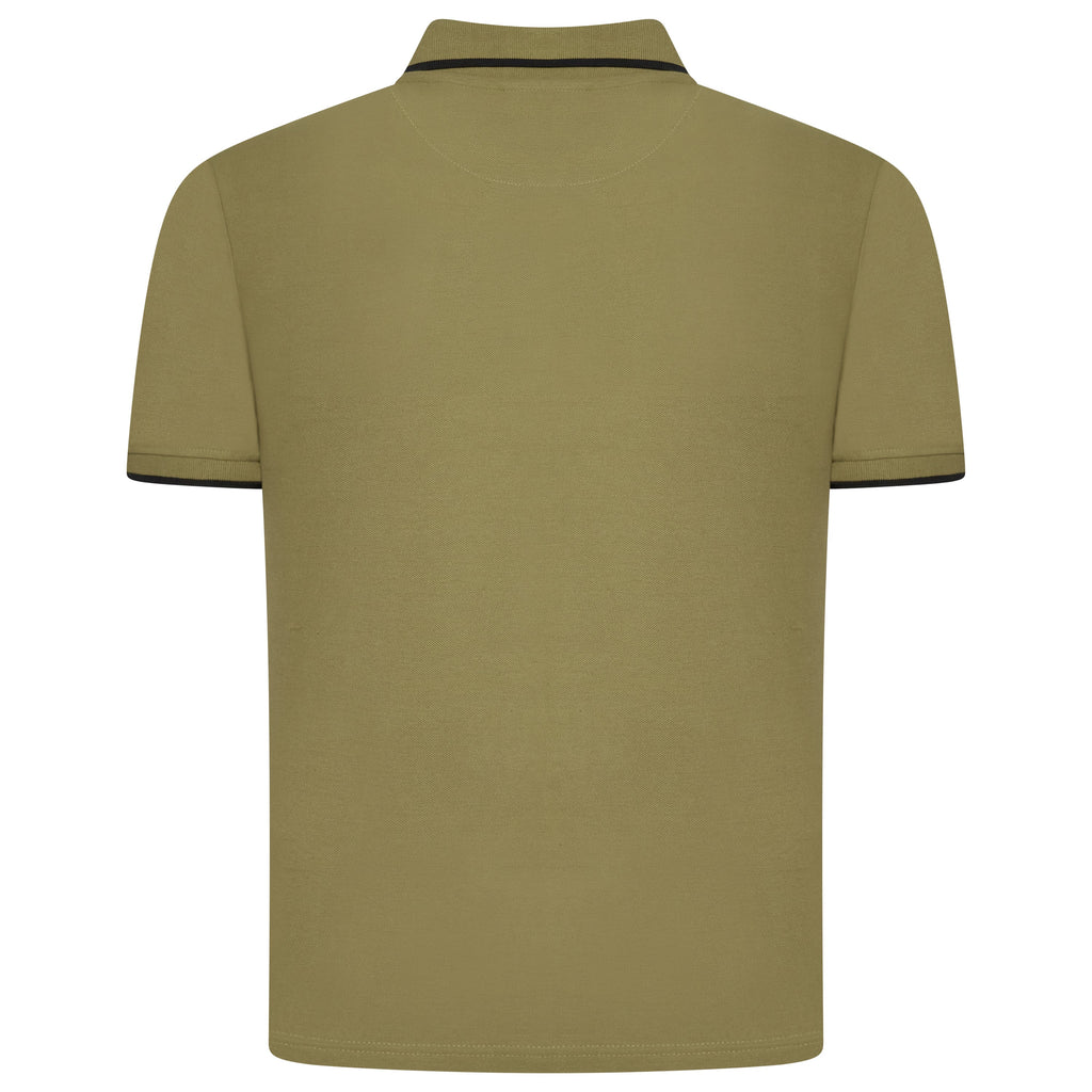 Evryone Contrast Tipped Polo Shirt
