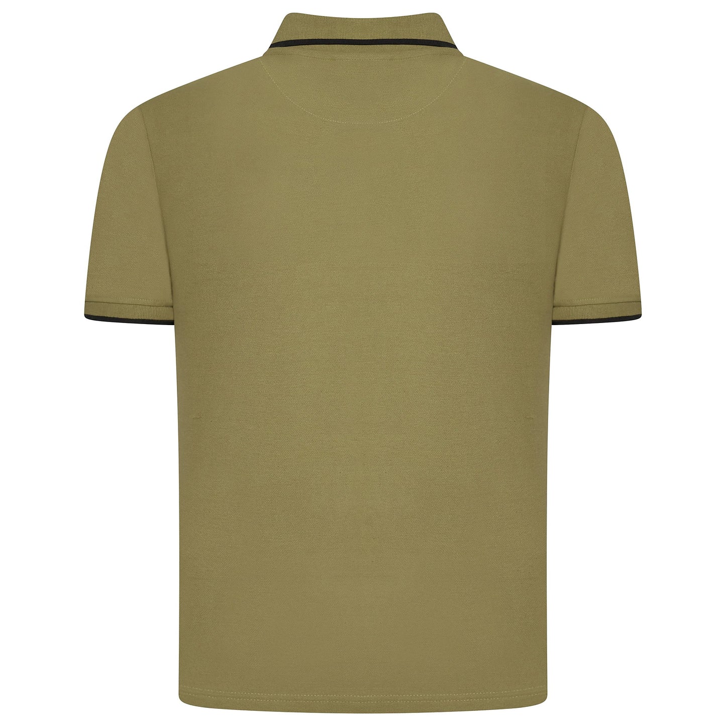 Evryone Mens Cotton Polo Shirt Contrast Tipped Short Sleeve Smart Casual Top - QHA UK