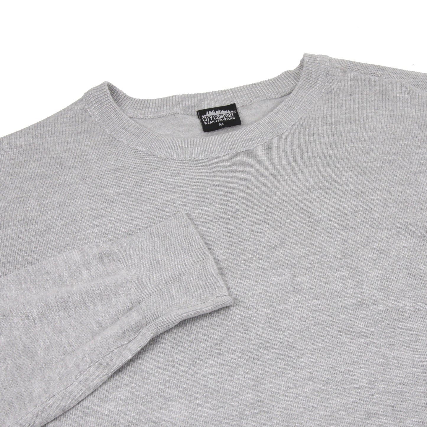 Mens Crew Neck Jumper Lightweight Knit Pullover Soft Casual Sweater - QHA UK