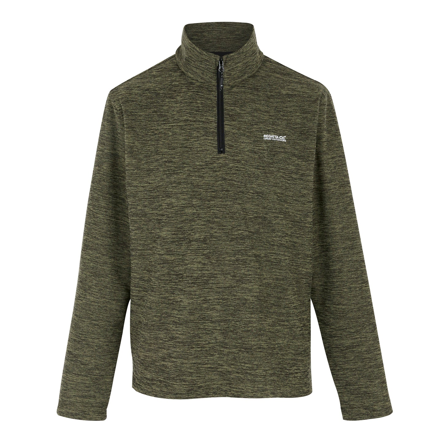Regatta Thompson Marl Mens Quarter Zip Fleece Sweatshirt Pullover Top - QHA UK