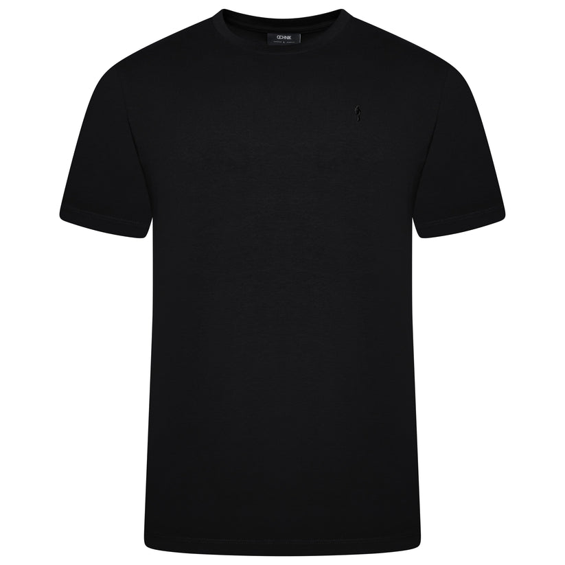 Ochnik Mens Stretch Cotton T-Shirt Crew Neck Logo Tee Regular Fit S-4XL - QHA UK