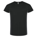 Black t-shirt on a white background