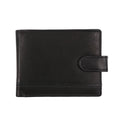 Mens Genuine Leather Wallet RFID Blocking Bifold Coin Pocket Card Holder Black