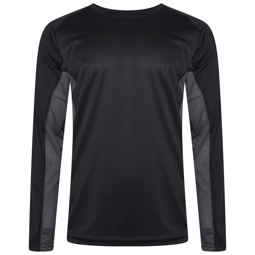 Roly Mens Quick Dry Long Sleeve Sports T-Shirt Breathable Gym Top - QHA UK