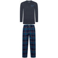 Lucky Brand Mens Henley Pyjama Set Flannel Check Lounge Pants PJs S-XL