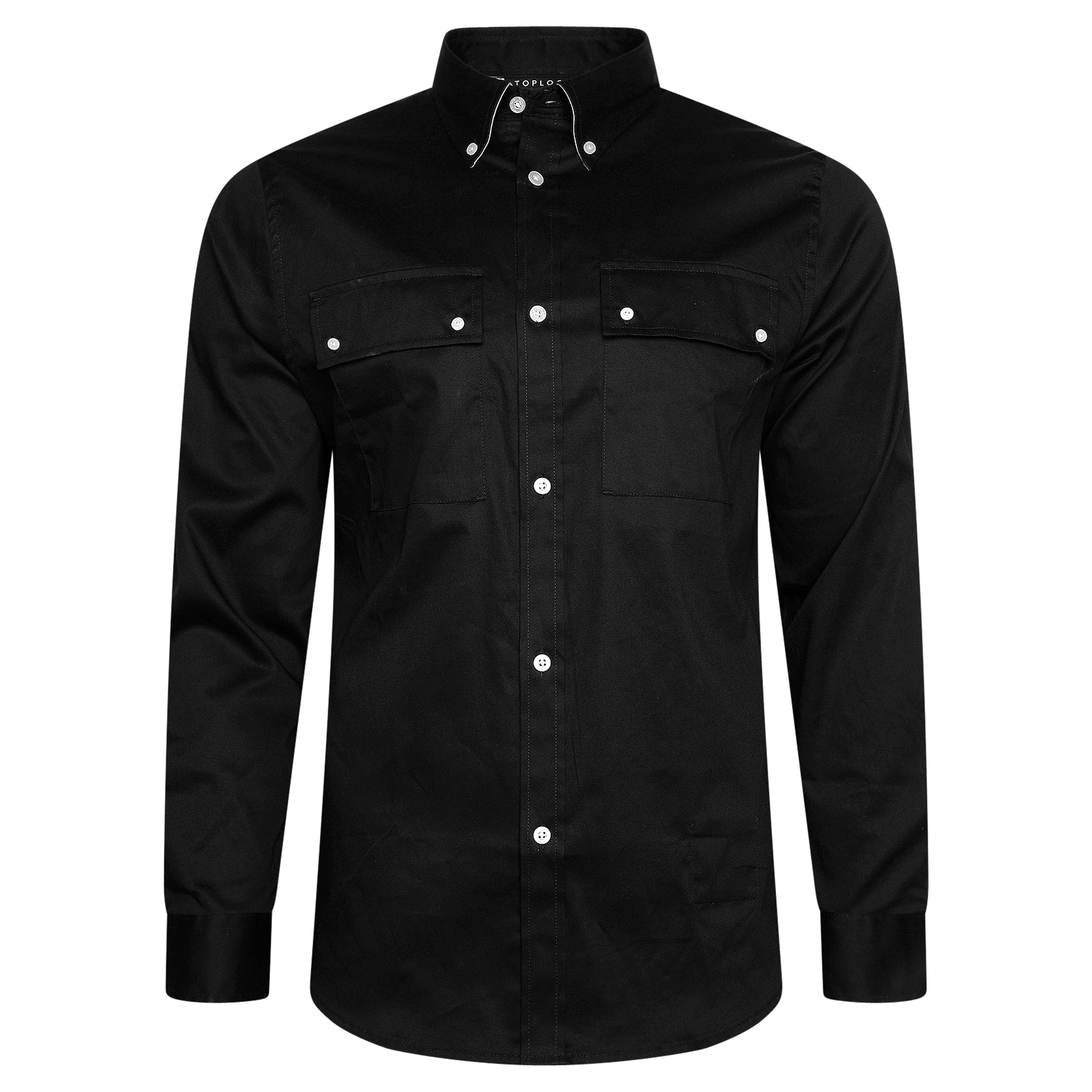 TL London 2 Pocket Long Sleeve Button Down Shirt