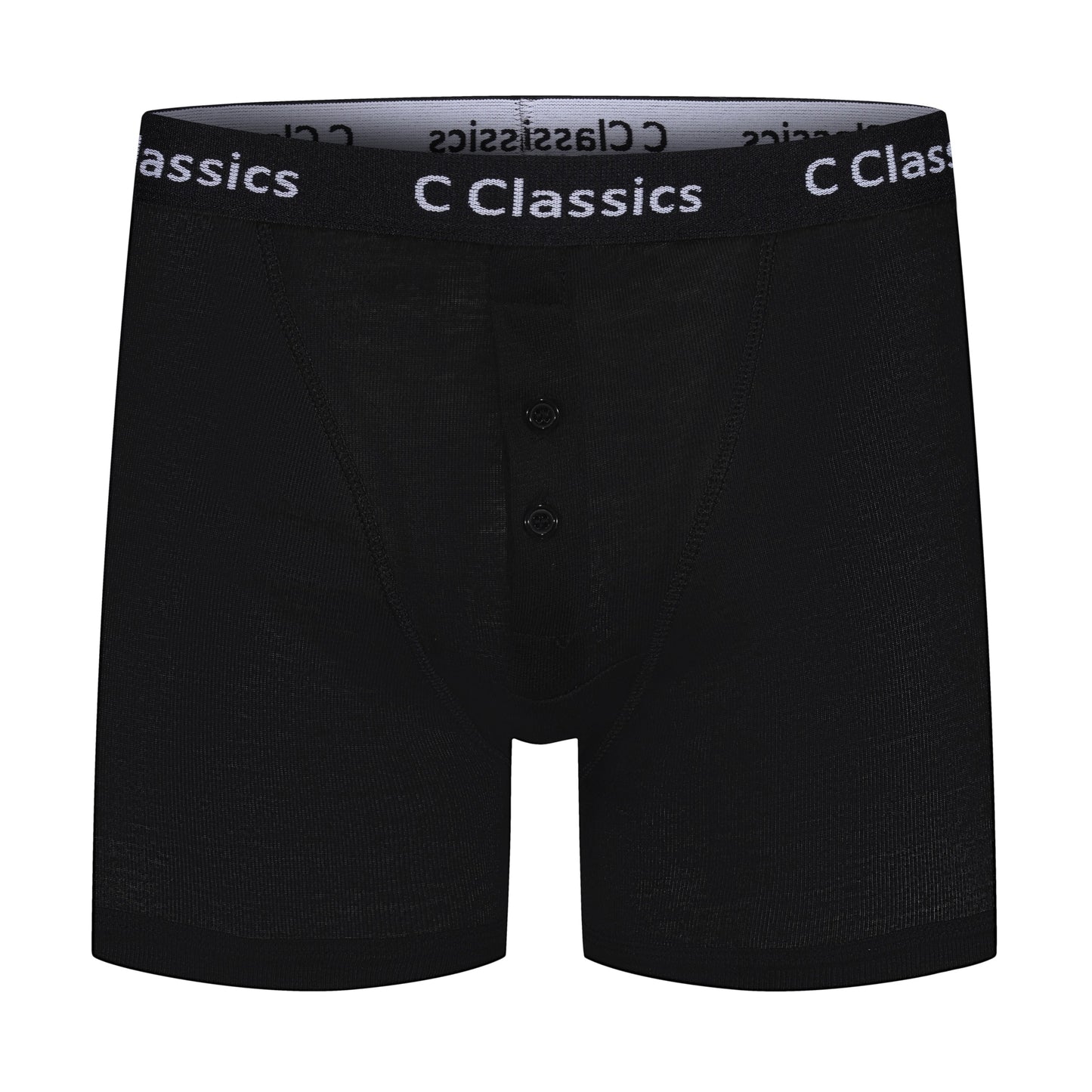 C Classics Mens 3 Pack Boxer Shorts Button Fly Cotton Rich Comfort Fit Underwear - QHA UK