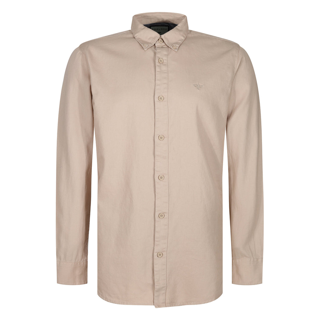 TL London Mens 100% Cotton Shirt Long Sleeve Button Down Smart Casual Regular Fit