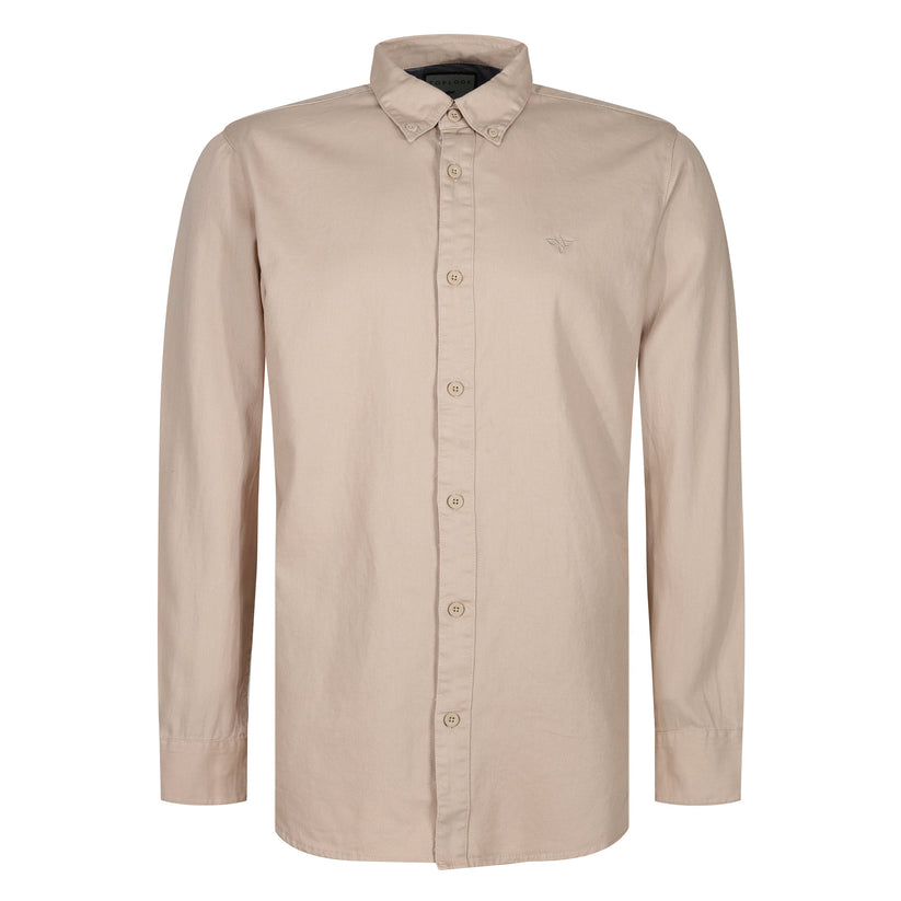 TL London Mens 100% Cotton Shirt Long Sleeve Button Down Smart Casual Regular Fit - QHA UK