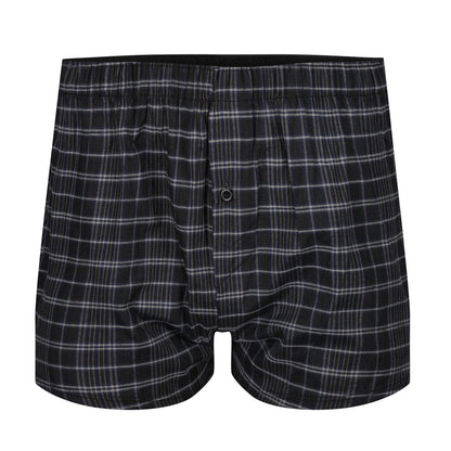 Payden Mens 3 Pack Check Boxer Shorts Cotton Rich Underwear S-2XL - QHA UK