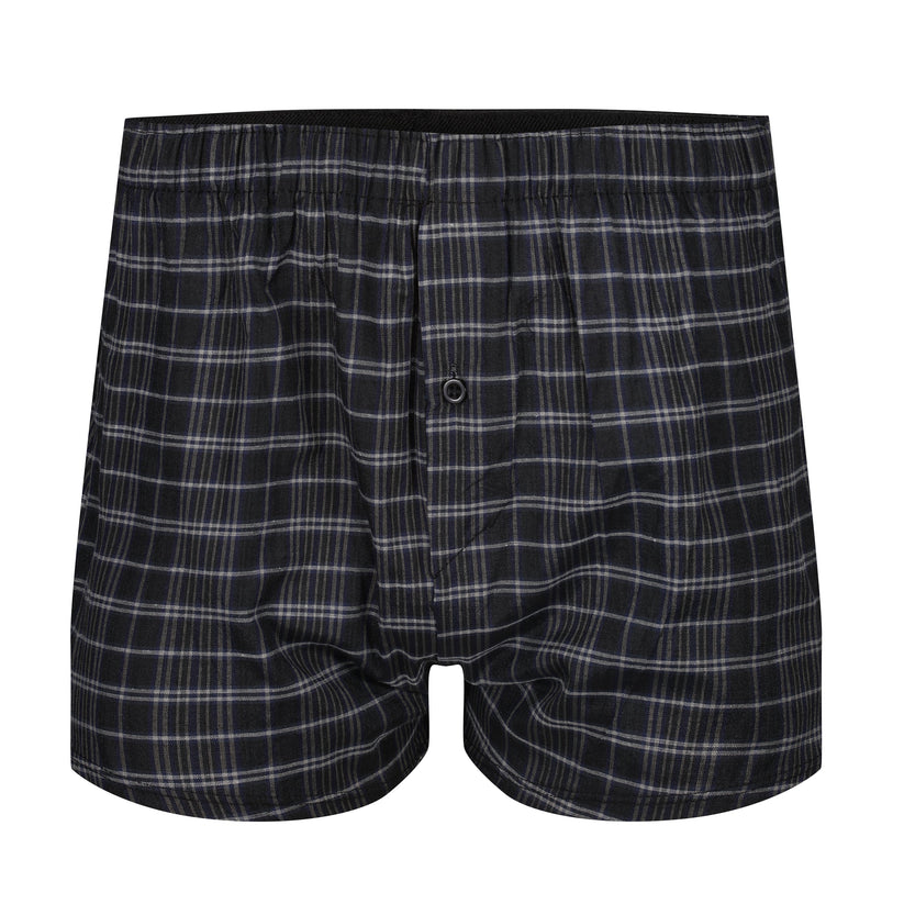 Payden Mens 3 Pack Check Boxer Shorts Cotton Rich Underwear S-2XL - QHA UK