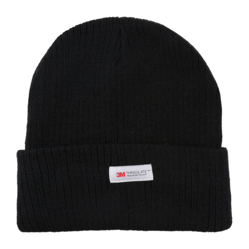 HeatGuard Thinsulate Ribbed Thermal Beanie Hat - QHA UK