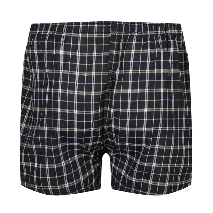 Payden Mens 3 Pack Check Boxer Shorts Cotton Rich Underwear S-2XL - QHA UK