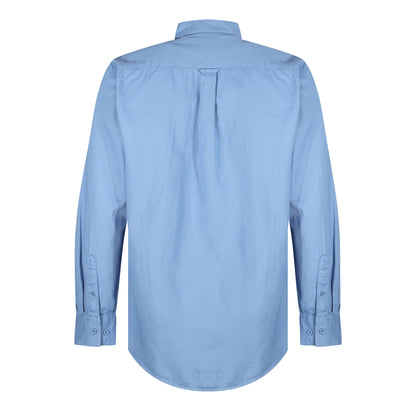 TL London Mens Cotton Button Down Shirt Long Sleeve Smart Casual Work Formal Top - QHA UK