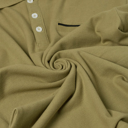 Evryone Mens Cotton Polo Shirt Contrast Tipped Short Sleeve Smart Casual Top - QHA UK